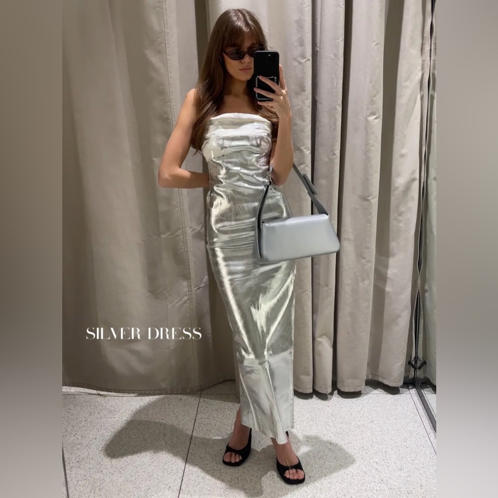 ZARA Bloggers Fav Metallic Dress
